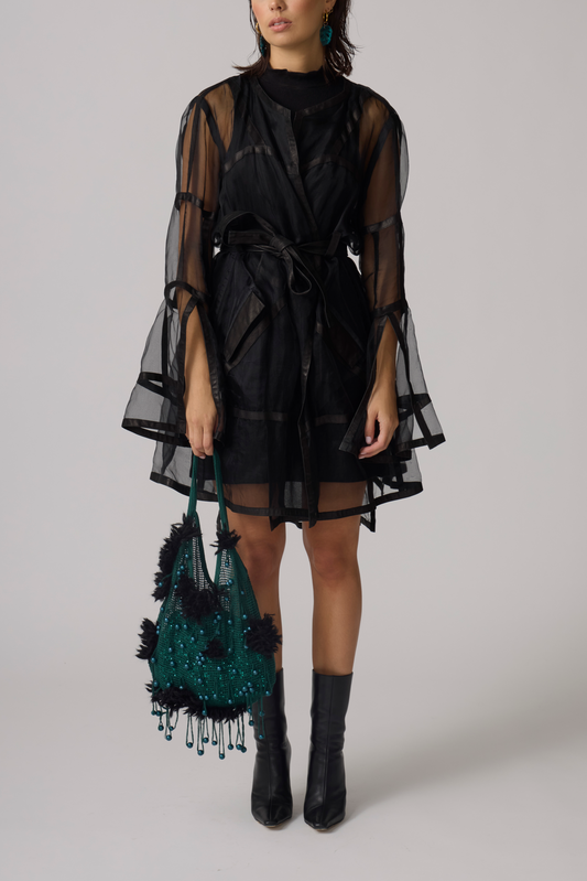 Leather Silk Cover Up