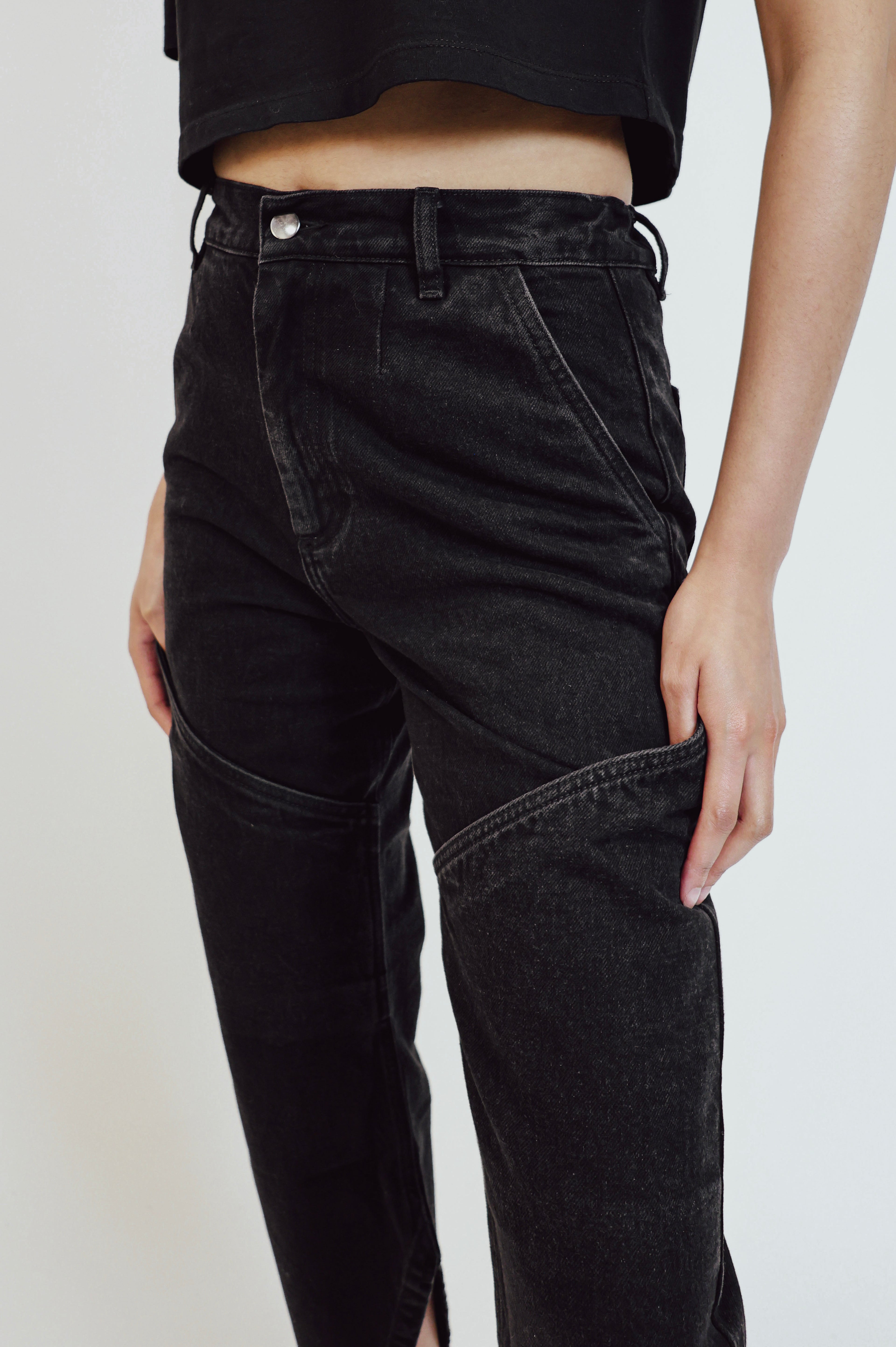 Ripped Split Jeans