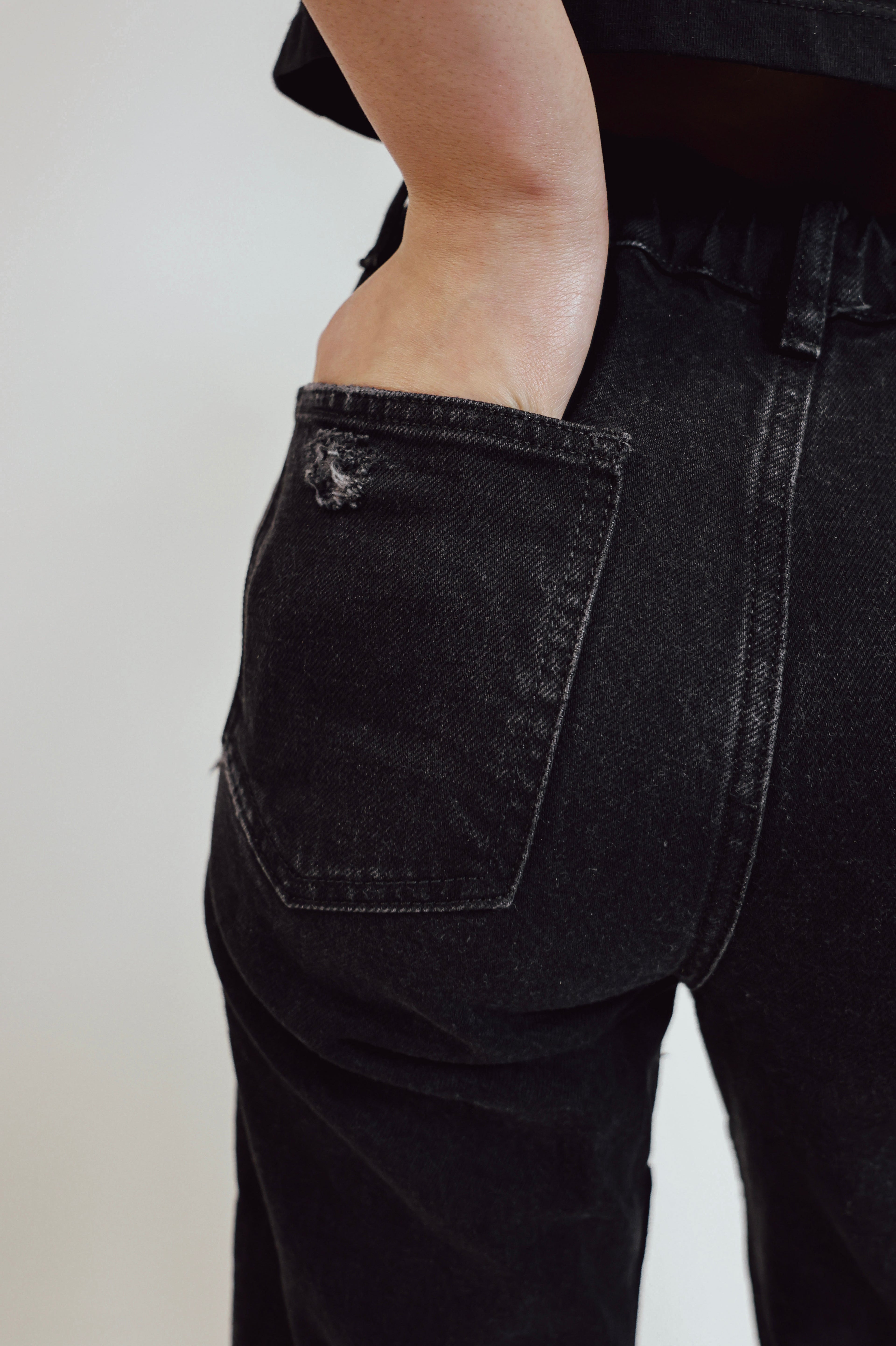 Ripped Split Jeans