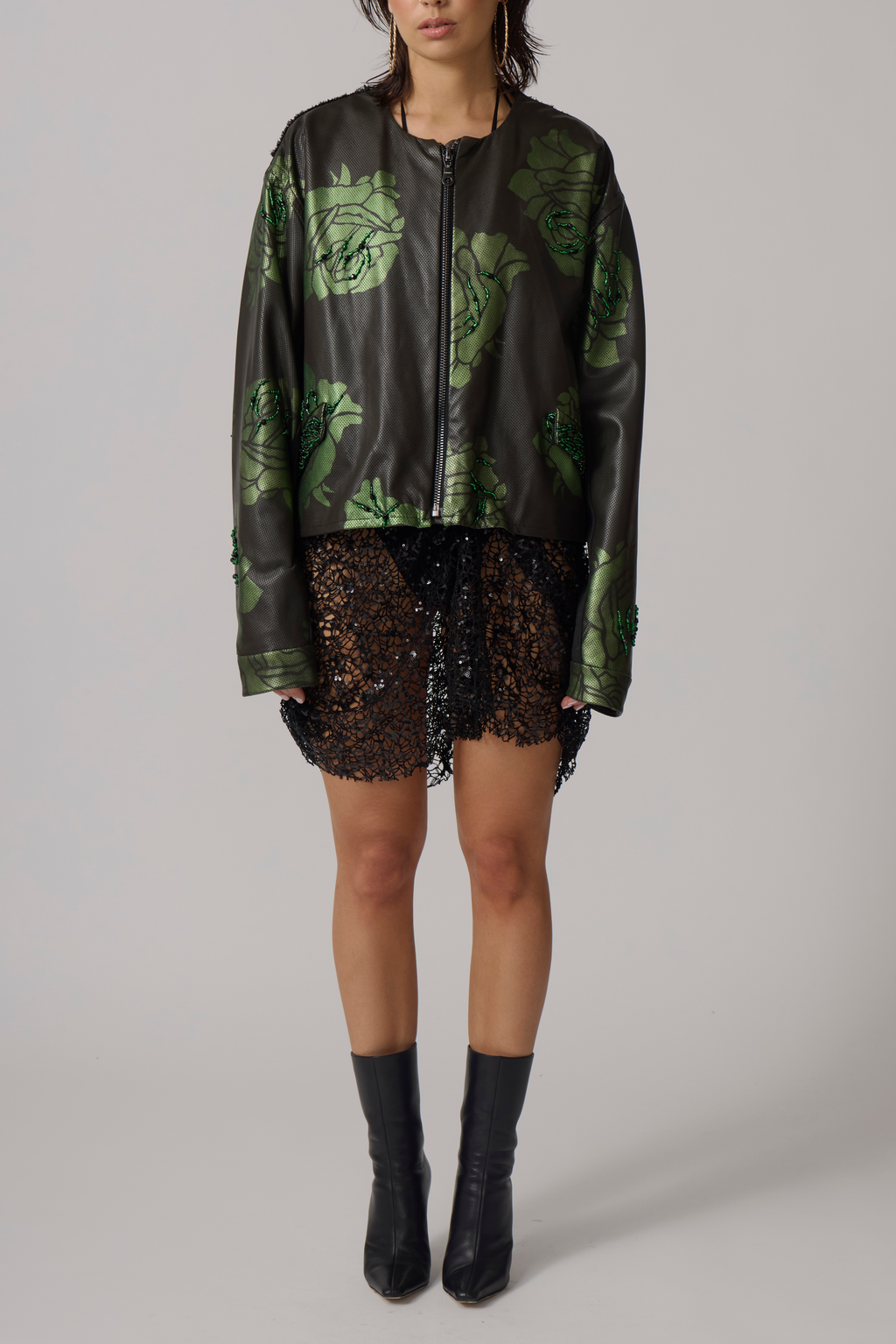 Rose Leather Jacket