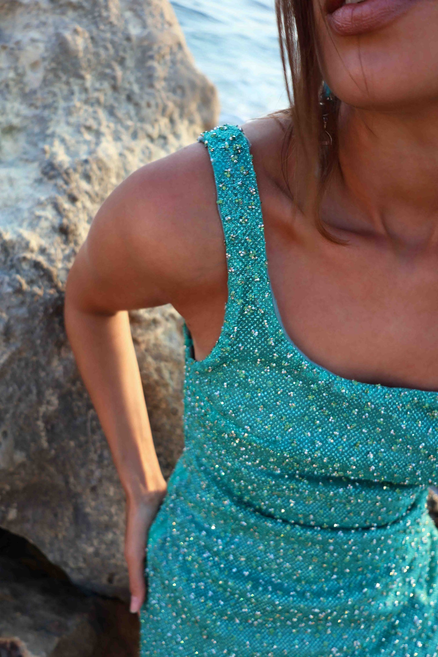 Mint Mirage mini dress